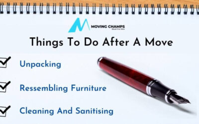 Things to do when moving out of a house