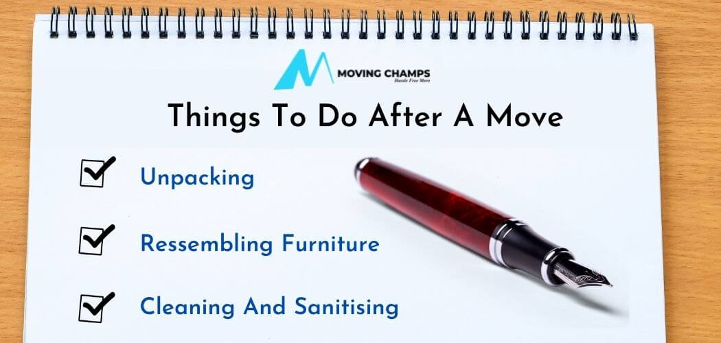 Things to do when moving out of a house